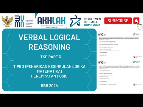 SOAL BUMN 2024   VERBAL LOGICAL REASONING RBB BUMN 2024 tipe 3