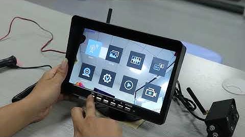 AMTIFO A10 RV Wireless 2 Rear View Cameras 10 Inch Display System Operation Video