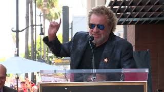 Sammy Hagars Speech at the Hollywood Walk of Fame Ceremony