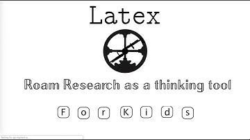 Roam Research: Latex