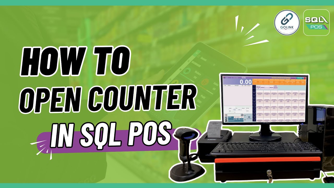 How to open counter in SQL POS - YouTube