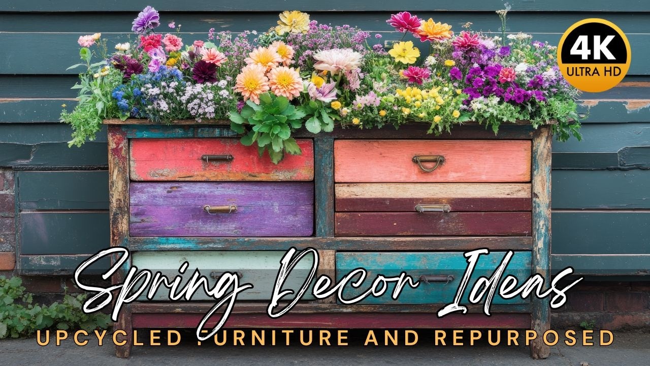 Spring Decor Ideas: Upcycled Furniture and Repurposed into Insanely Unique Home Decor