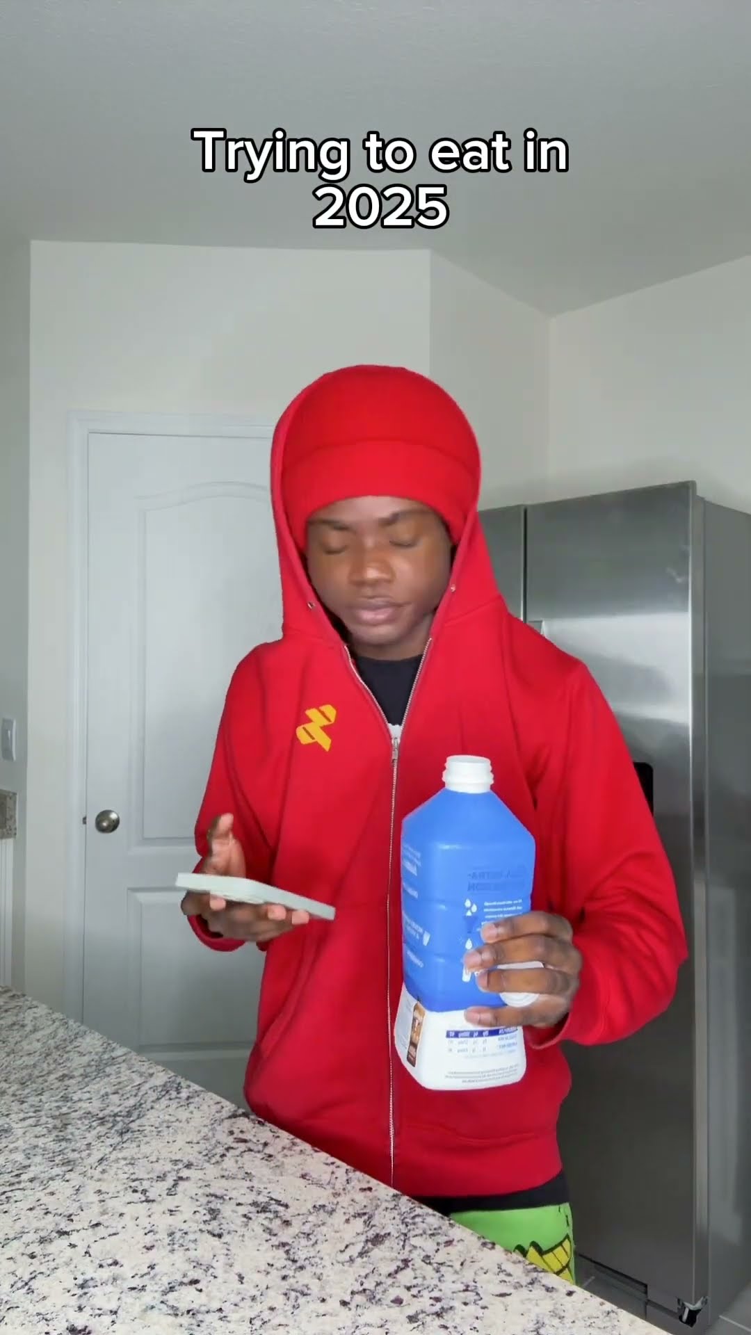 You can’t eat anything anymore ?