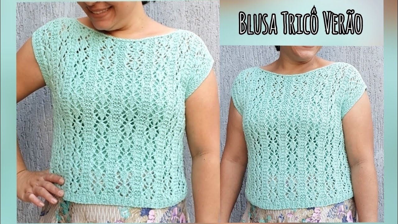 Blusa em Tricô Verão Fácil Vários Tamanhos