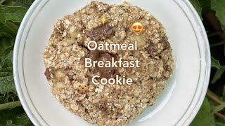 Oatmeal Breakfast Cookie | Single Serve | Super easy | 4 Ingredient Only