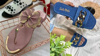 TOP 50  HIGHLY REQUESTED FRESH SOFT DESIGNER SANDALS & SLIP-ON SHOES FOR WORKING LADIES screenshot 4