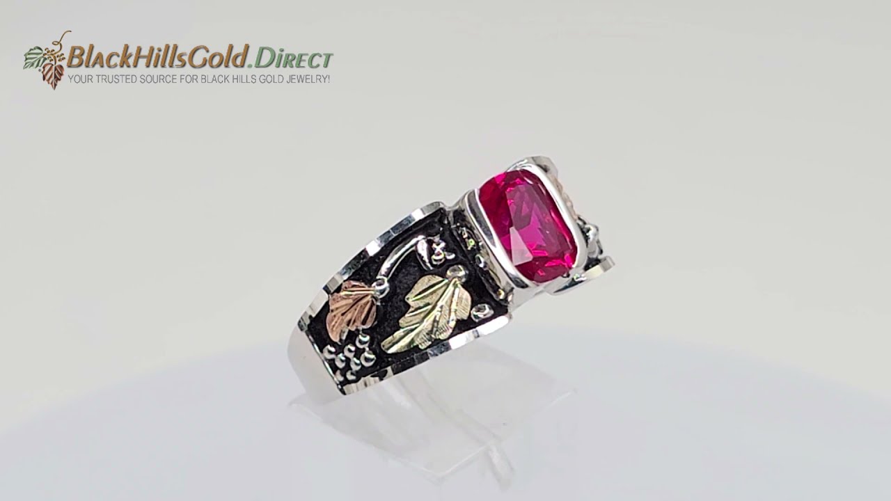 Black Hills Gold Ring With Ruby 2025