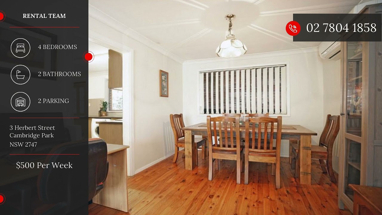 3 Herbert Street, Cambridge Park, NSW, 2747 YouTube