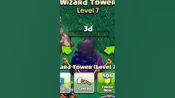 How to max wizard tower level 1 to max#clashofclans #viral #shortsfeed #subscribe