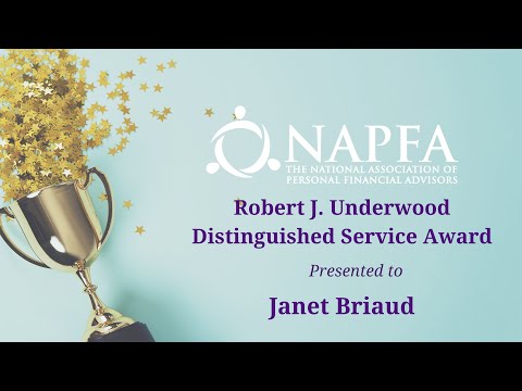 2024 Robert J. Underwood Distinguished Service Award - video from NAPFA