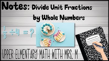 Notes: Divide Unit Fractions by Whole Numbers