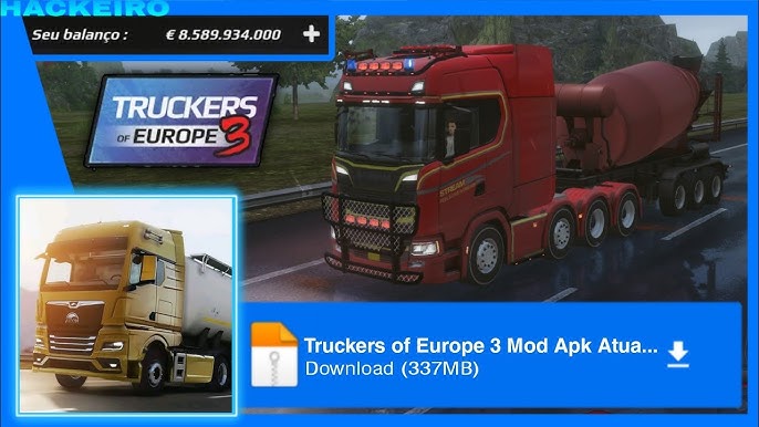 Truck Simulator Europe v1.3.5 Apk Mod [Dinheiro Infinito]