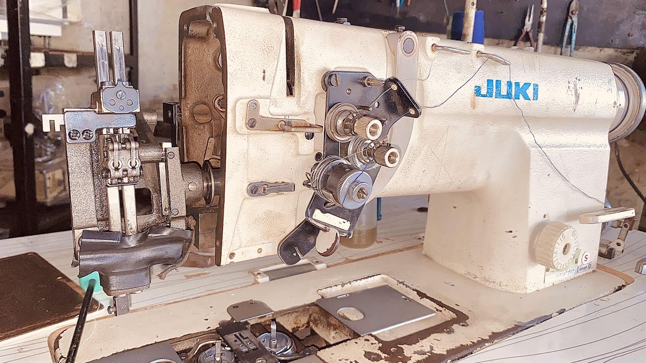 Juki LH-3168 Gaz Setting & Complete Repairing|Double Needle Machine