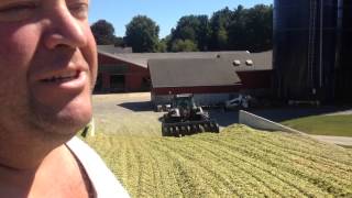 Train wheel corn packer