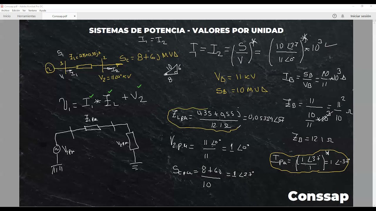CLASE 02 VALORES POR UNIDAD SISTEMAS ELÉCTRICOS DE POTENCIA - YouTube