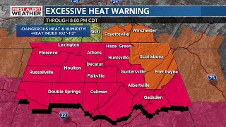 WAFF 48 First Alert Weather: Dangerous heat Monday with strong to severe afternoon storms