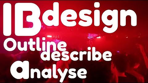 IB MYP. Criterion A to music. Outline Describe Analyse