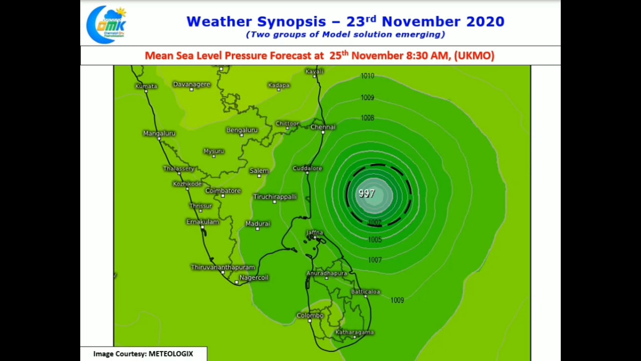 Cyclone Nivar update from COMK