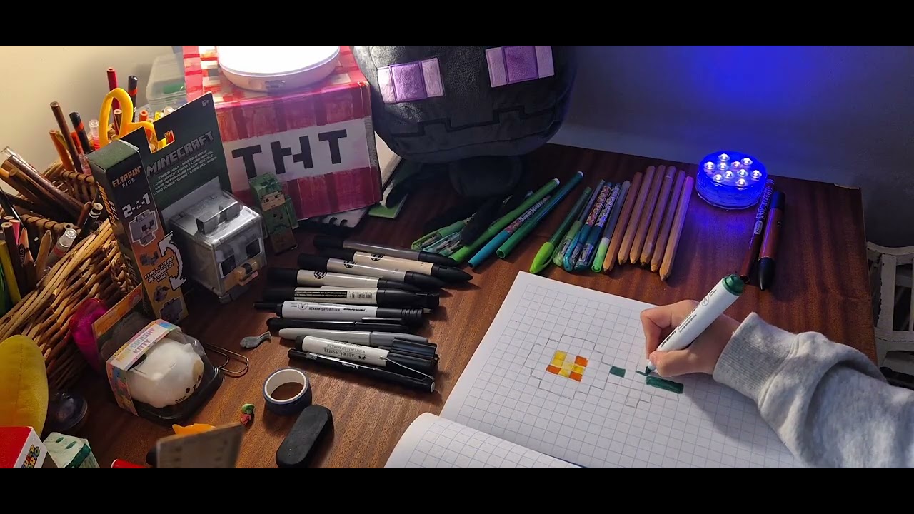 Drawing Minecraft Oxeye Daisy 