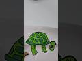 Easy paper turtle card idea for kids  kids paper card step by step viralshort papercard craft