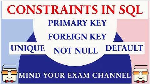 Constraints in SQL | Primary Key | Foreign Key | Not Null | Unique | Default Constraints | Database