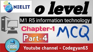 Part 4 MCQ questions of M1R5  information technology #codegyan63 #codegyan63