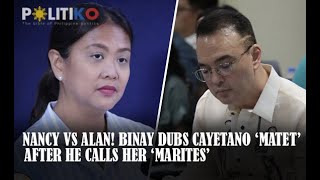 Download lagu Nancy vs Alan! Binay dubs Cayetano ‘Matet’ after he calls her ‘Marites’