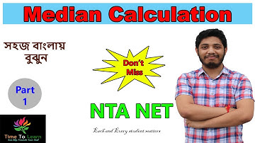 Median Statistics in bengali: How to find median | Calculation | Ungroup Data | NTA NET | মধ্যমা