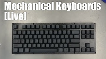 Mechanical Keyboards Live! - Carbon Fiber TKL build kit from 1upkeyboards (ALL BLACK EDITION)