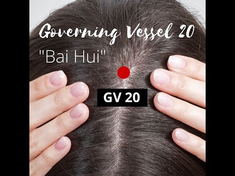 ACUPRESSURE TO "BAI HUI"