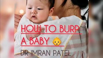 How to burp a baby? #drimranpatel