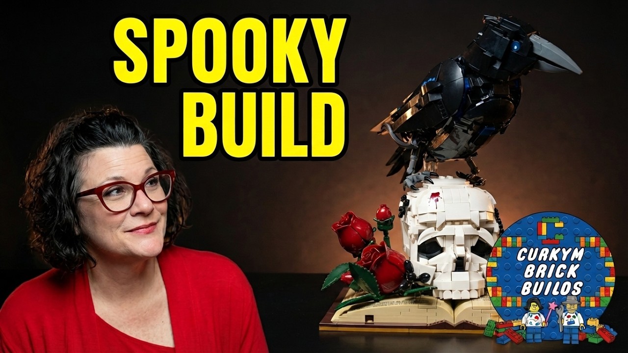 Spooky LEGO-Style Build: Yolaxi Gothic Crow Skull & Roses Review