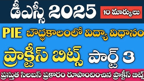 💥విద్యా దృక్పథాలు||ప్రాక్టీస్ బిట్స్||Perspective in education practice BITS #PIE #SGT #DSC