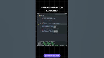 JS Spread Operator in 60 Secs: Array HACK!✋ (…)