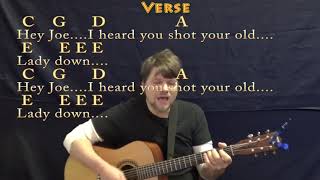 Hey Joe (Traditional) Strum Guitar Cover Lesson with Chords & Lyrics chords