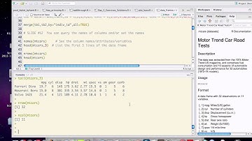 R Class - Data Frames - Part 1