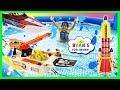 Ryan plays with  Disney Cars and  RC Boat MatchBox Squid Fleet