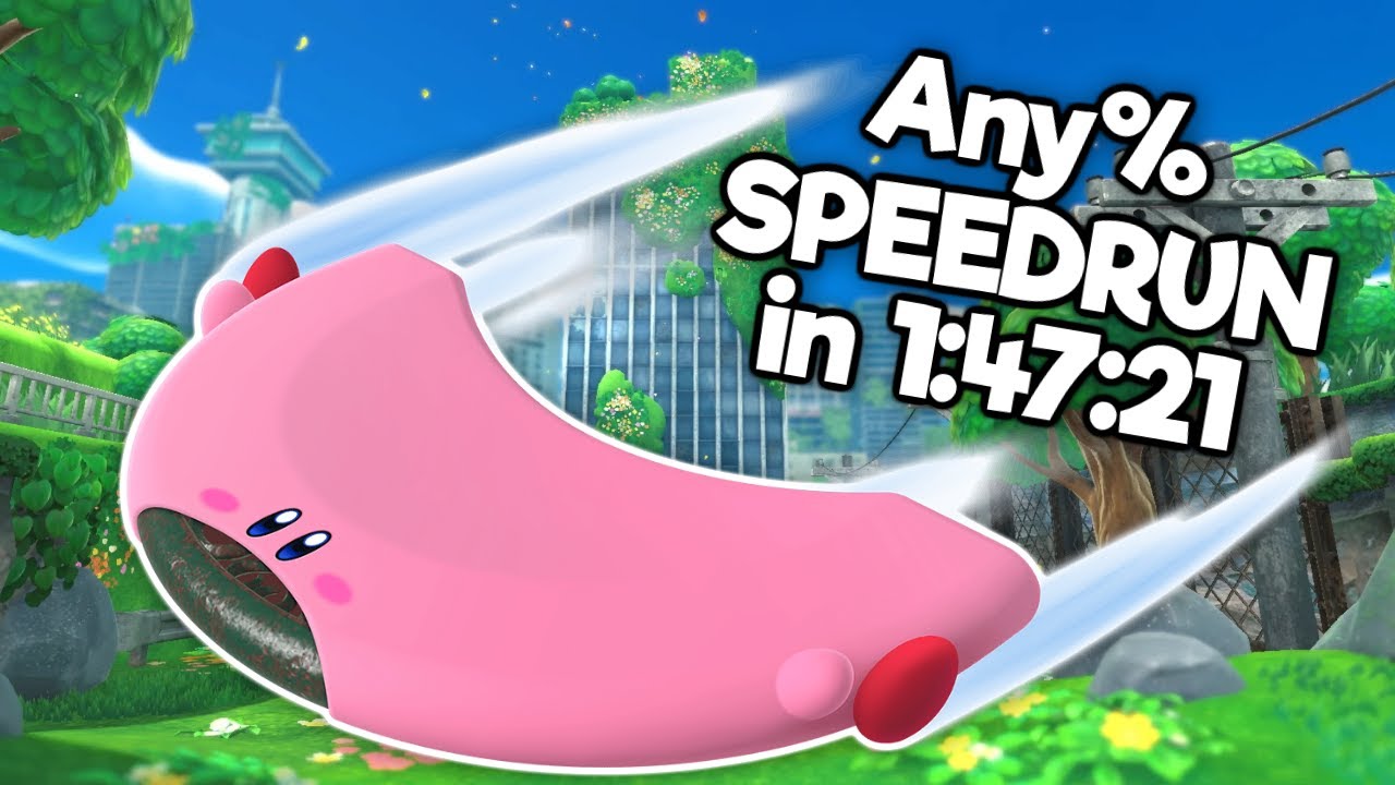 ANIMATING KIRBY SPEEDRUN ANY% 