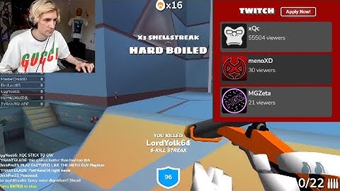 xQc PLAYS SHELL SHOCKERS TO 55,000 VIEWERS!!!