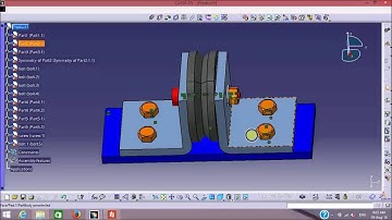 CATIA V5 TUTORIAL|WHEEL SUPPORT ASSEMBLY|DMU KINEMATICS|SIMULATION|
