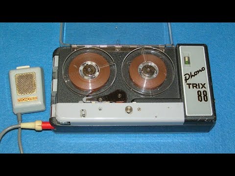 Видео: Катушечный диктофон - Phono TRIX 88 - Tape Recorder