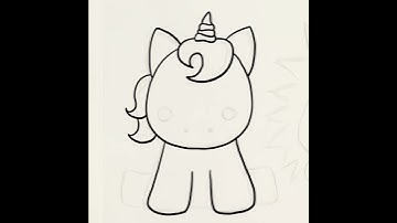 Procreate Time Lapse Christmas Unicorn cutie