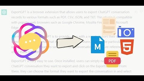 ExportGPT: Export ChatGPT Conversation