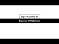 09_Bioassay of Histamine_Expt No-07