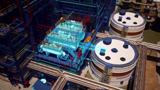 Потрясающая 3D модель нефтеперерабатывающего завода Потрясающая 3D модель нефтеперерабатывающего завода