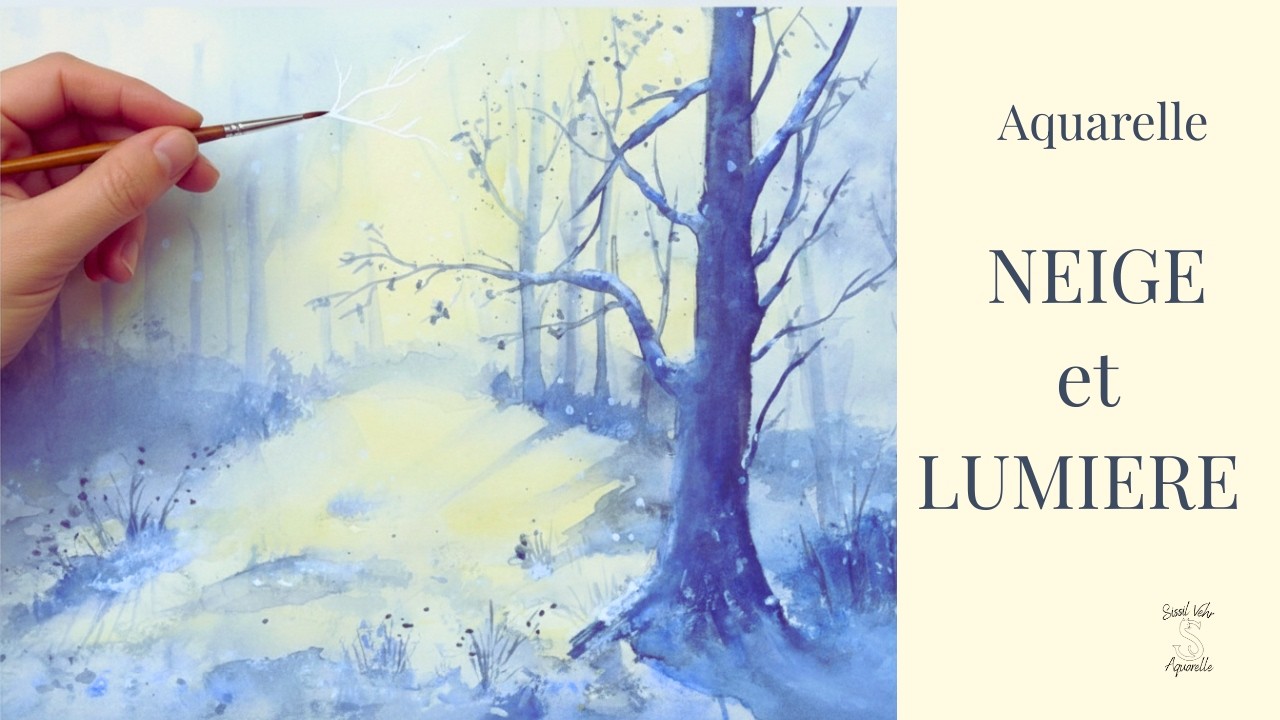 Aquarelle :  Réussir la lumière d'hiver