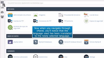 How to change the primary language in cPanel