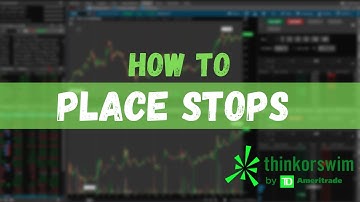 How to Create a Stop on ThinkorSwim