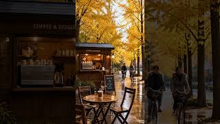 A Quiet Morning in a Korean Park ☕ Cozy Cafe Jazz &amp; After Rain Ambience #cafemusic #morningvibes