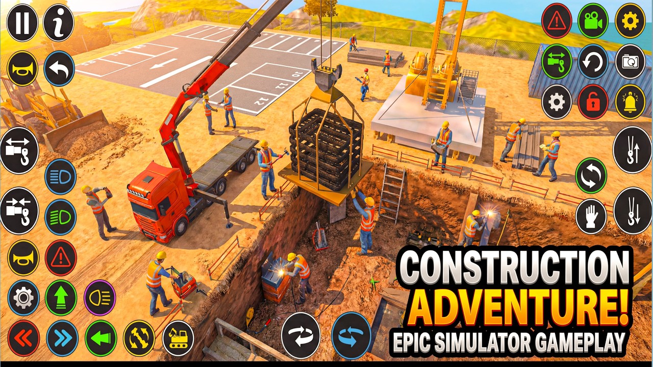 IMPOSSIBLE CRANE MISSION! 🏗️ Building The Underground Base? Xtreme Hyper